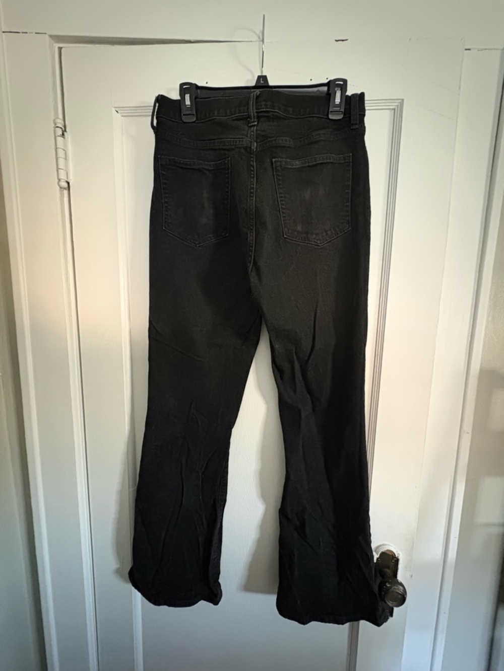 GAP Black Flare Jeans Wide Leg High-Rise - Picture 2 of 3